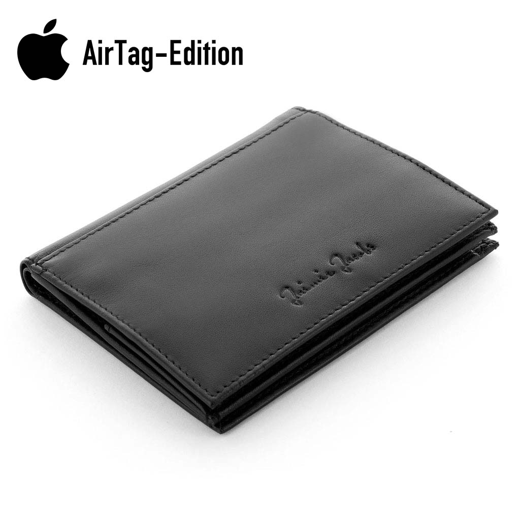 Portefeuille pour homme Folder Boy Apple AirTag-Edition avec pochette à  monnaie en cuir véritable