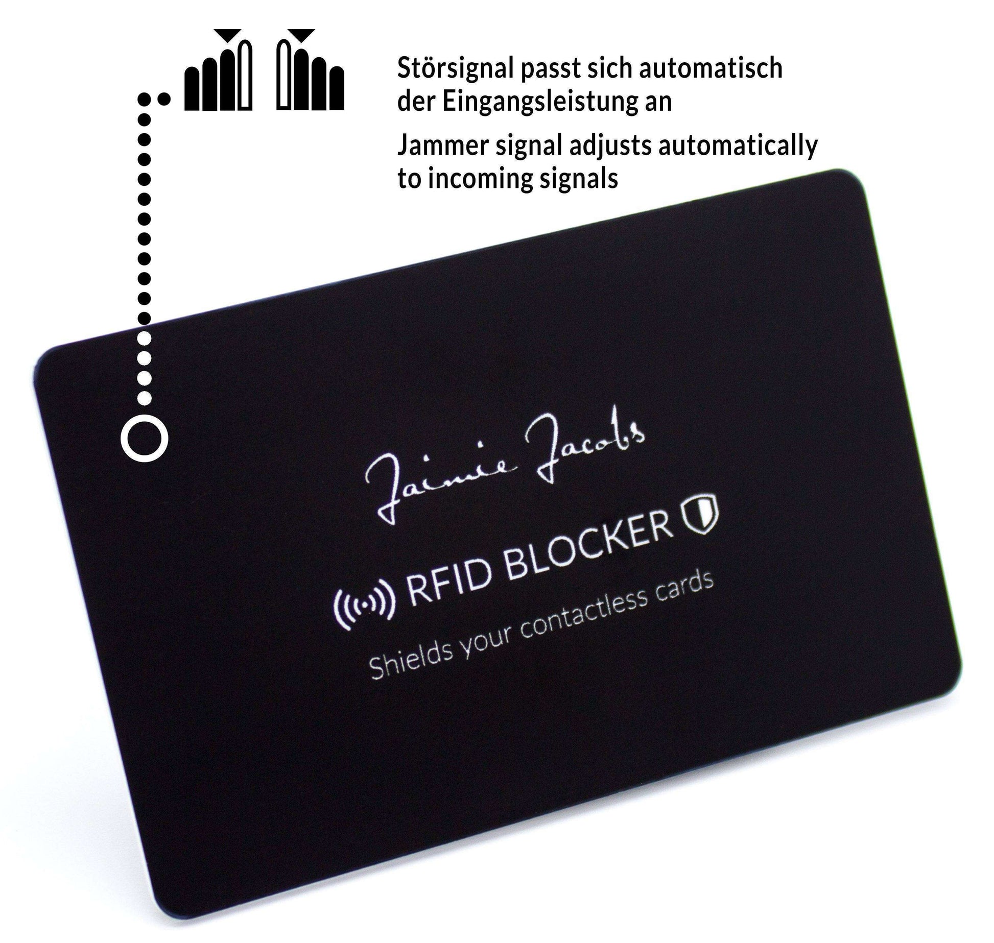 RFID protection card for RFID and NFC cards